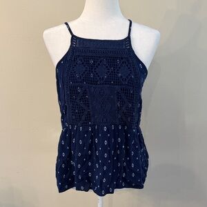 Art Class Girls XL (14/16) Navy Tank Top